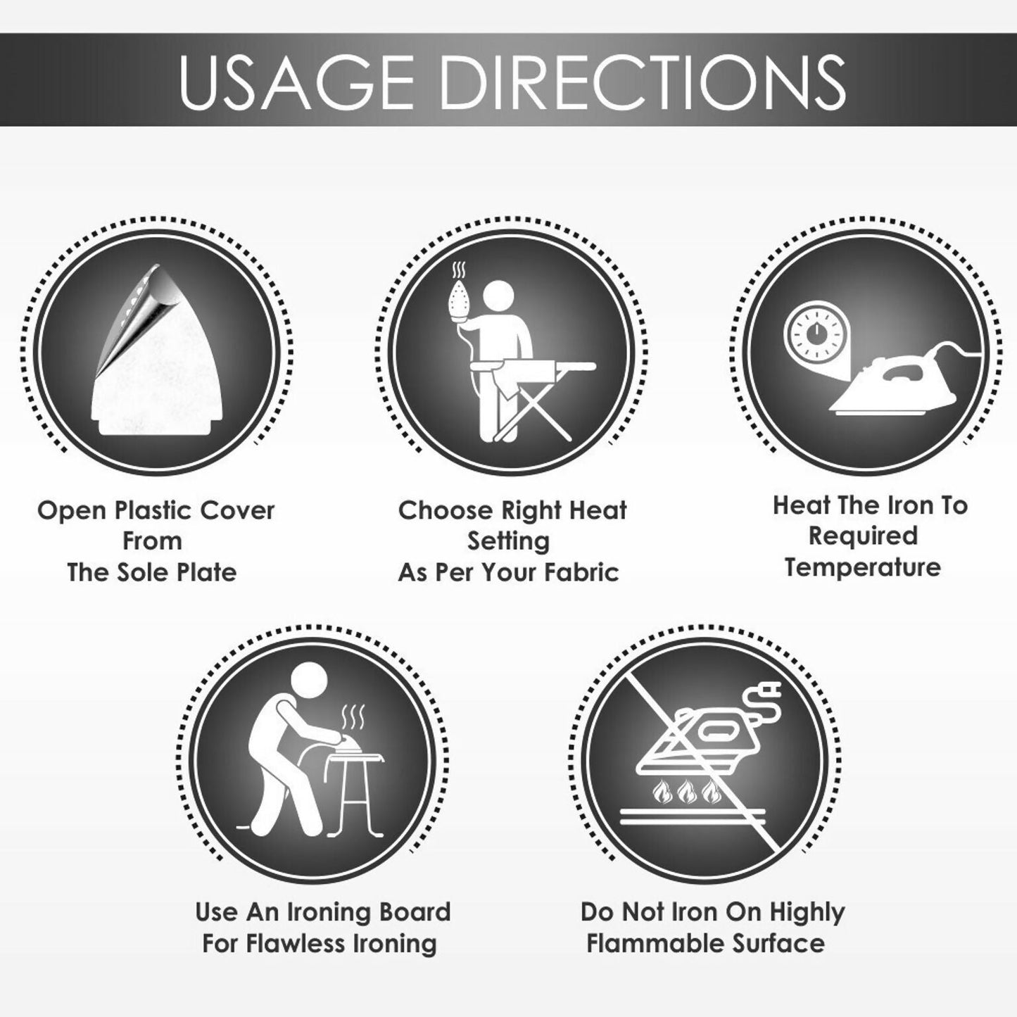 Eveready X1000 Dry Iron 1000W – Lightweight Non-Stick Soleplate with 2 Year Warranty HalfPe - FW -TPT