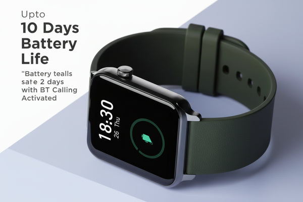 boAt Storm Call w/ 4.29 cm(1.69"), BT Calling Smartwatch (Forest Green Strap) -Free Size Halfpe Deals