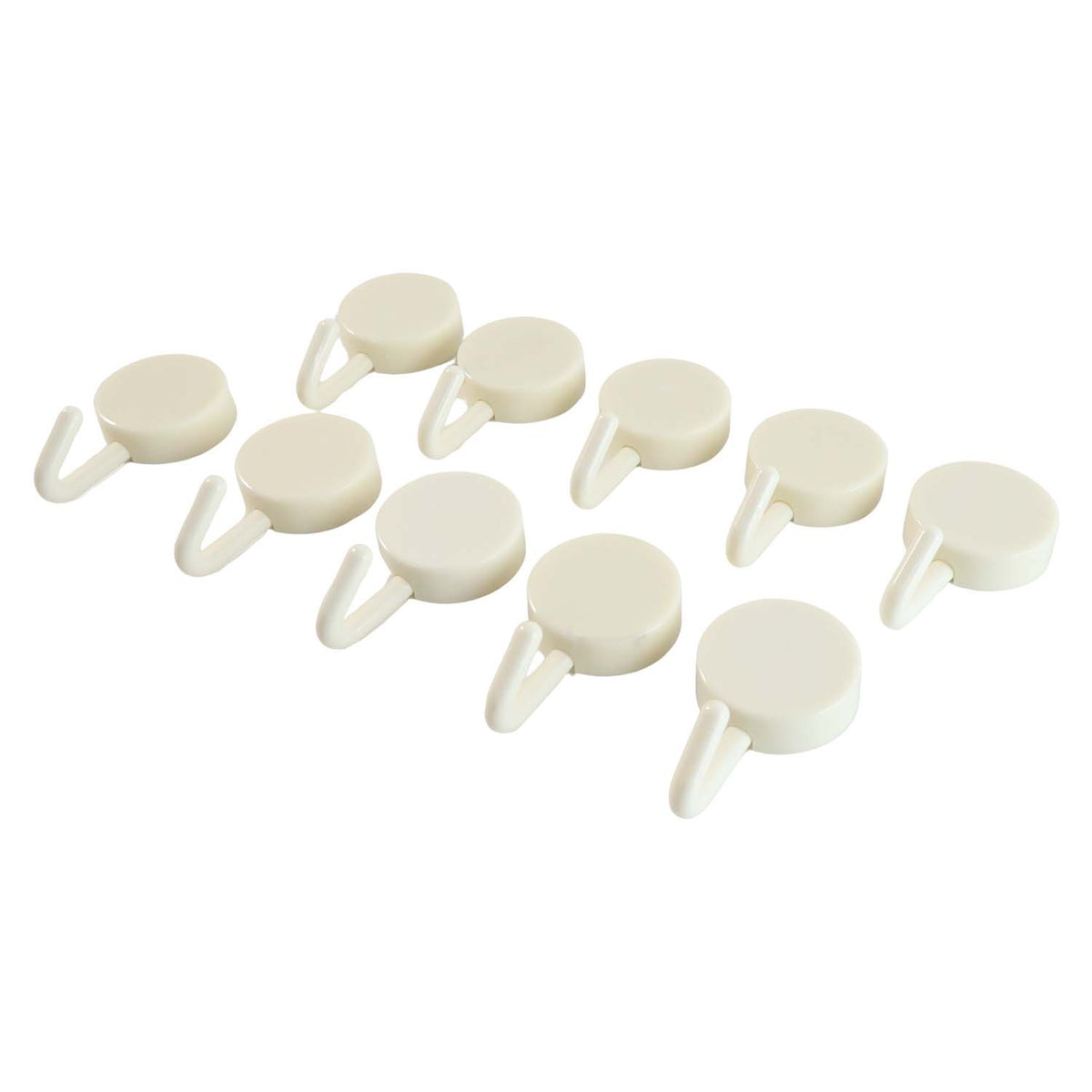 Self Adhesive Round Wall Hooks (10 Pc) HP DD