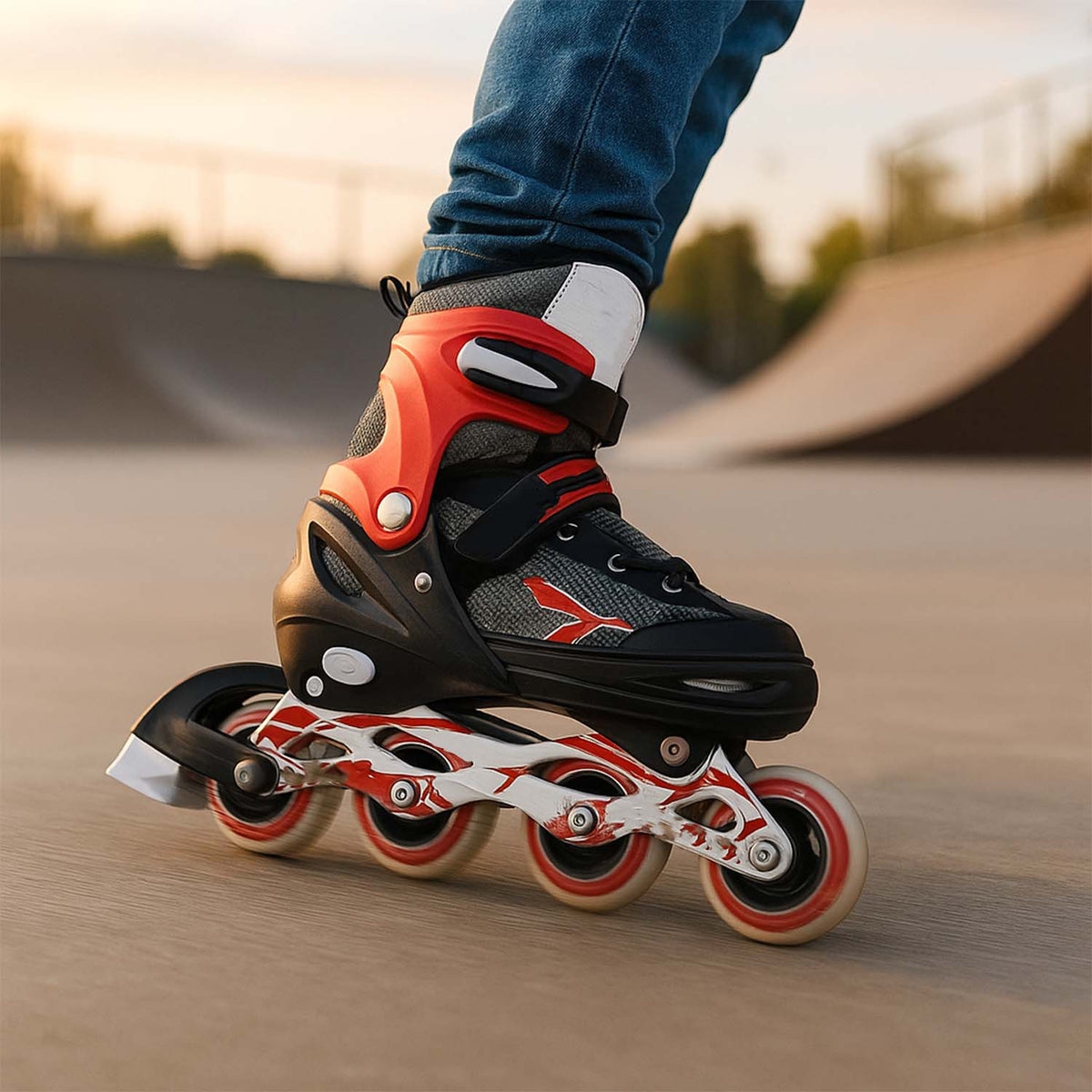 Professional Adjustable Inline Skates For Kids And Adults (Xl 1 Pair)