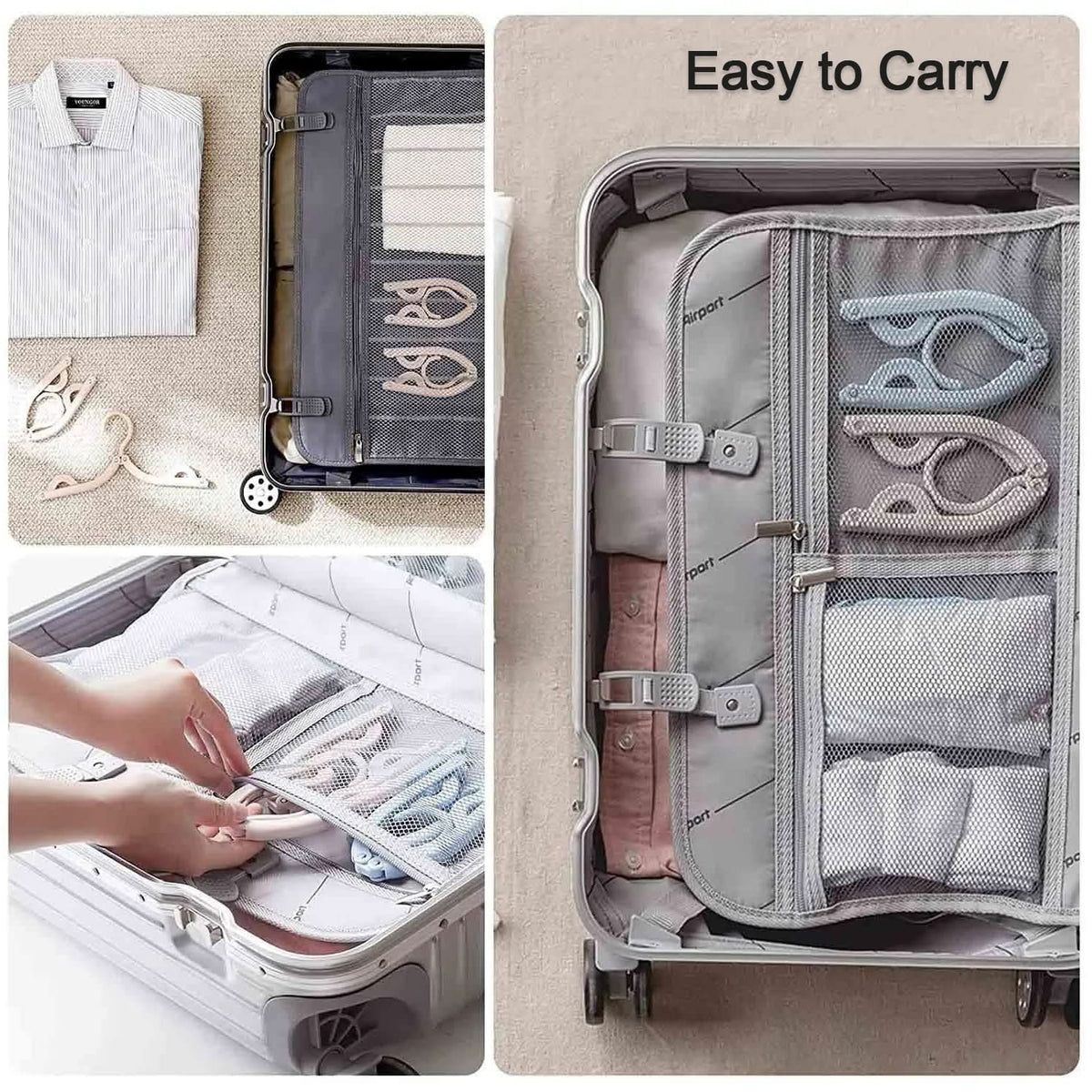 10 Pcs Portable Folding Clothes Hanger Creative Travel Easy To Carry Clothes Hanger For Adults And Children(Multicolor) HP DD