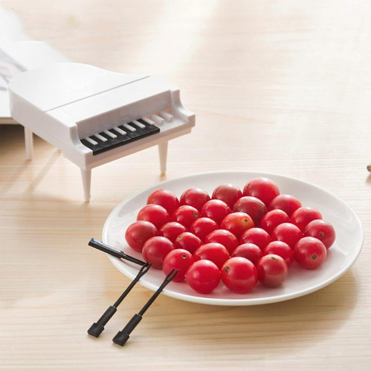 10pcslot Creative Piano Fruit Forks Set Food Sticks For Dessert Fruit Snack Picking Kitchen Dining Tools (10 Pc Set) HP DD