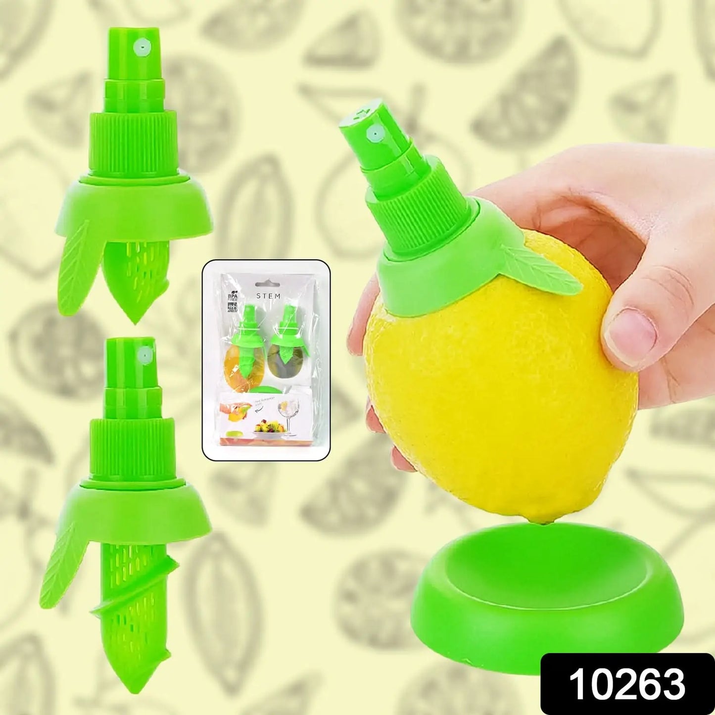 Creative Lemon Sprayer Fruit Juice Citrus Lime Juicer (3 Pcs Set) HP DD