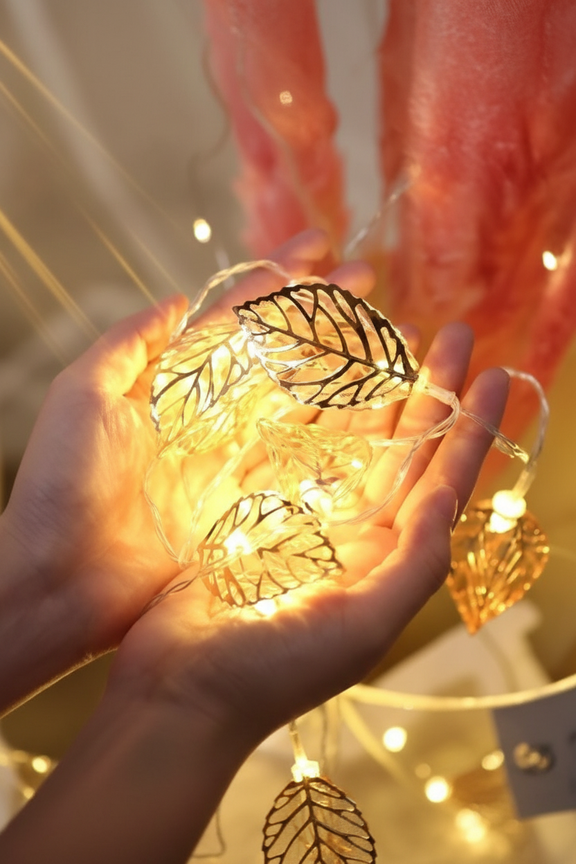 Tree Leaf Shape LED Fairy String Lights (14 Lights) collectivezone