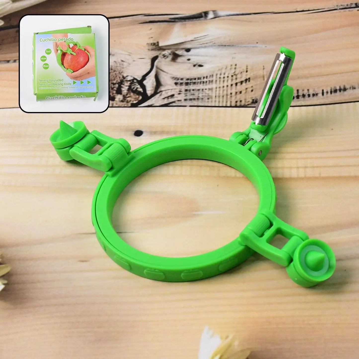 Adjustable Apple Peeler Cutter With Holder Ring HP DD