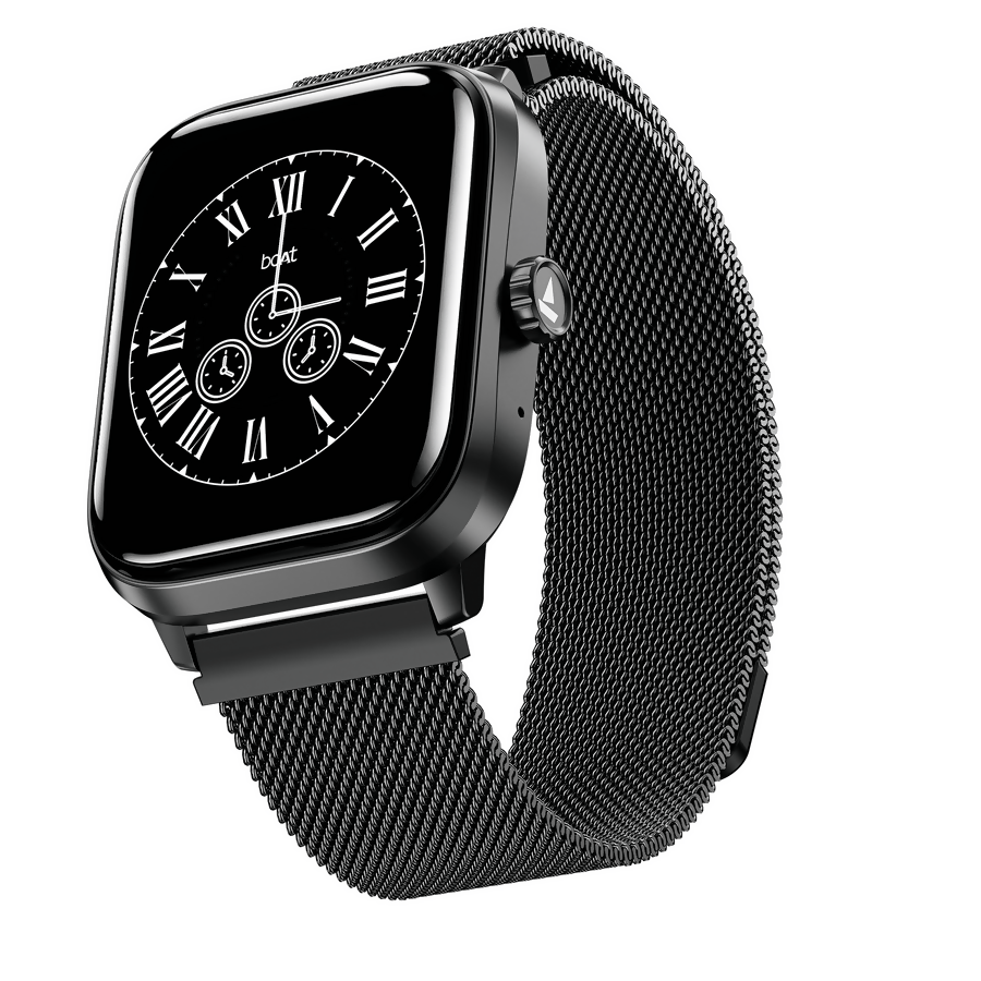 boAt Wave Astra 4 HD Smartwatch with Bluetooth Calling, Functional Crown, Metallic Finish, 1.83" HD Display, 100+ Sports Modes & IP68 Water Resistance (Multicolor)