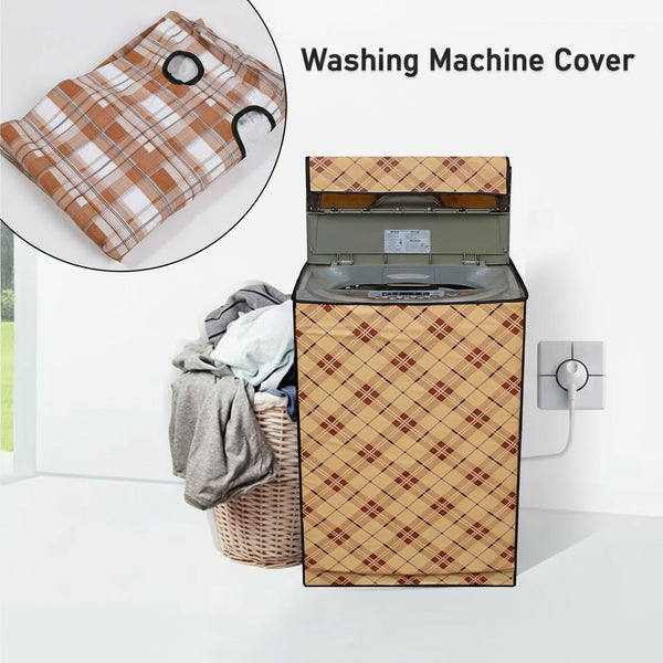 Water-resistant Washing Machine Cover For Top-load Models Dustproof Protective Sleeve with Easy-Access Lid Flap, (1 Pc)