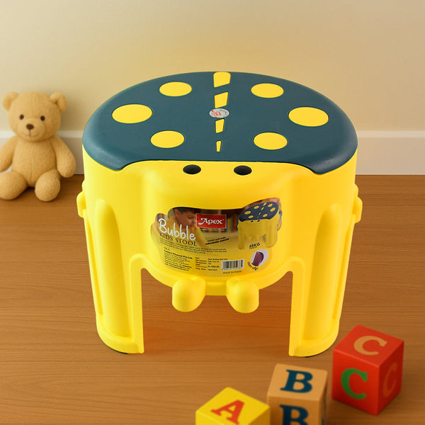 Apex Bubble Kids Stool Durable Plastic Step Stool For Kids (1 Pc)