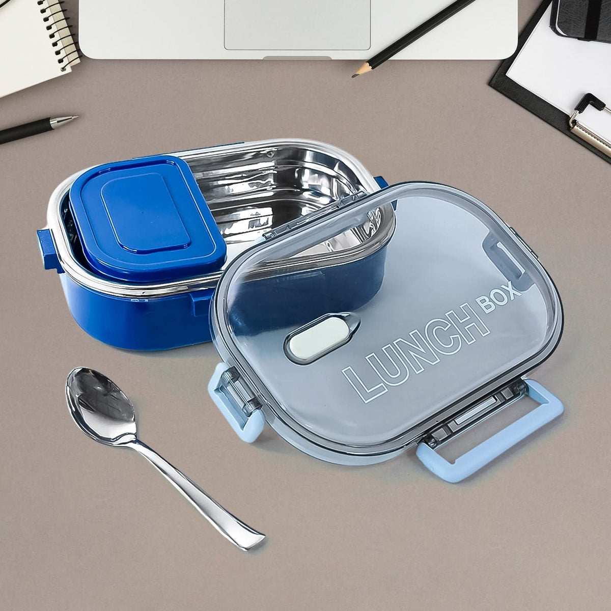 Home Chef Premium Airtight Steel Lunch Box – Durable & Leakproof HP DD