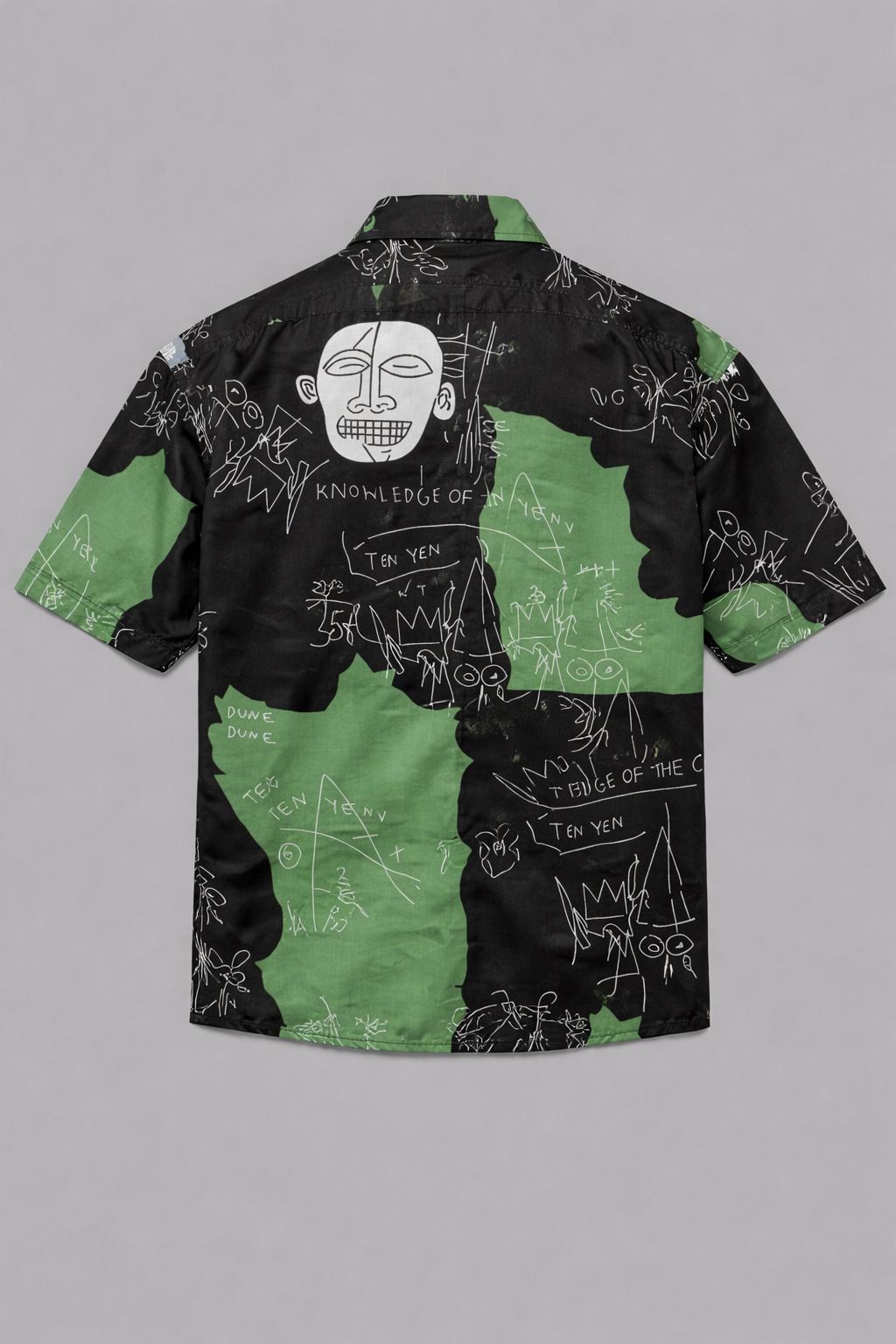 Henshika Men Printed Casual 3/4 Sleeve Shirt – Drop Style – Black - View 3