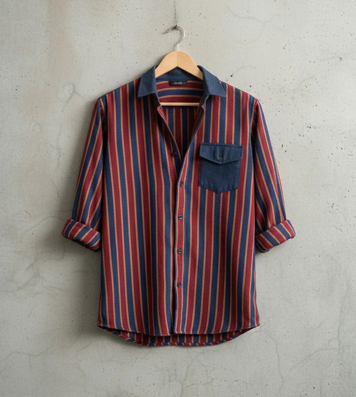 Henshika Men Printed Casual Full Sleeve Shirt – Peddi Series – Red - View 2