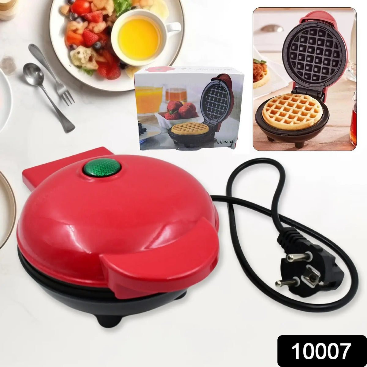 Mini Waffle Maker Machine Waffle Iron Home Appliances Kitchen Gift Easy To Clean On-stick Surfaces Perfect Breakfast Dessert Sandwich Pan Cakes Paninis Other Snacks Machine HP DD