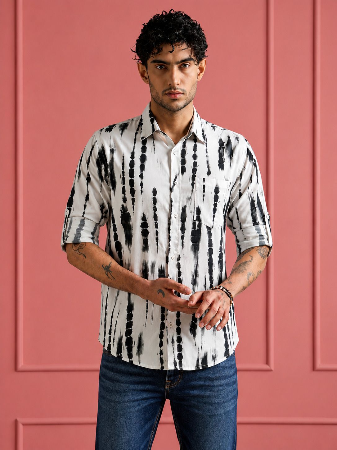 AKSK S White & Black Shirt