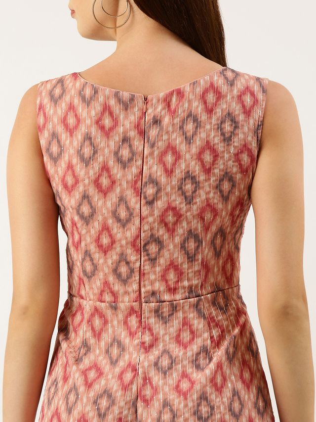 Bollywood Vogue Ready To Wear Multicolored Georgette Digital Printed Jumpsuit