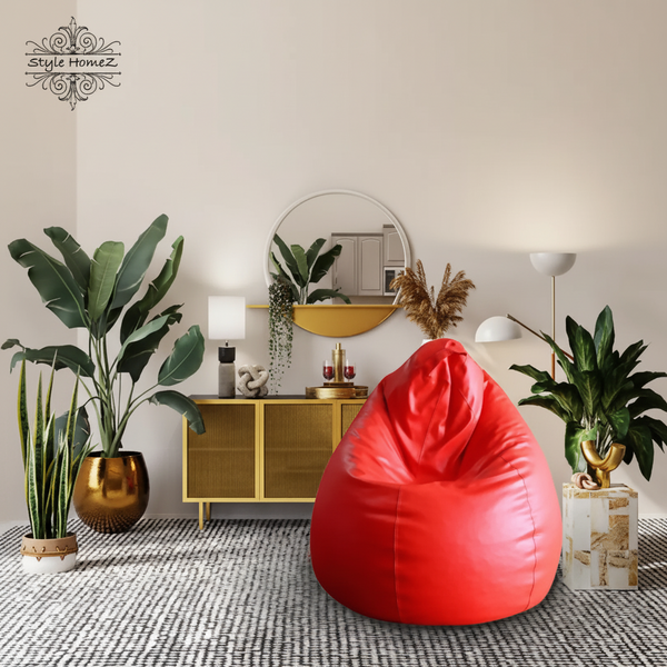 Style Homez Bean Bag Cover XXL (Red) - Pack of 1 SUPER