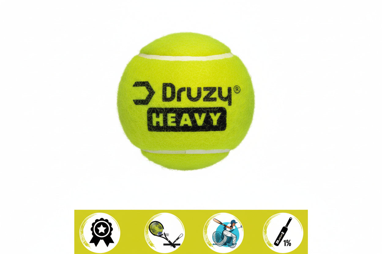 Druzy Heavy-Duty Rubber Tennis Cricket Ball with Druzy Texture HalfPe - FW -TPT