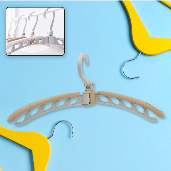 Portable Folding 360 Degree Rotating Clothes Hangers Travel Foldable Adjustable Accessories Foldable Clothes Hangers Drying Rack For Travel (1 Pc)