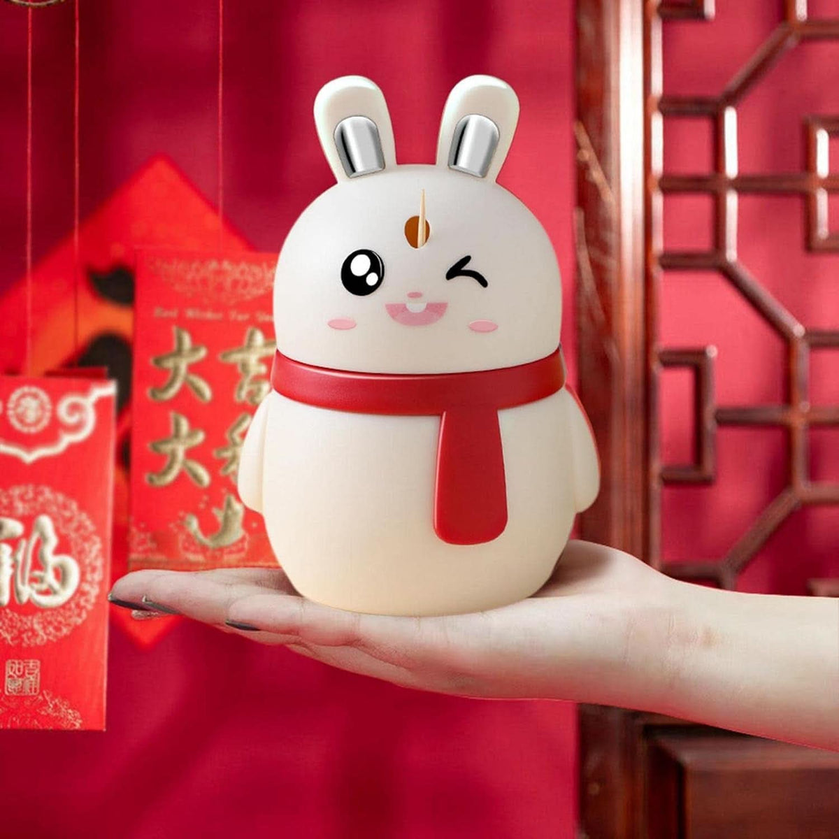 Rabbit Shape Toothpick Dispenser Durable Red, Small Size (1 Pc) HP DD