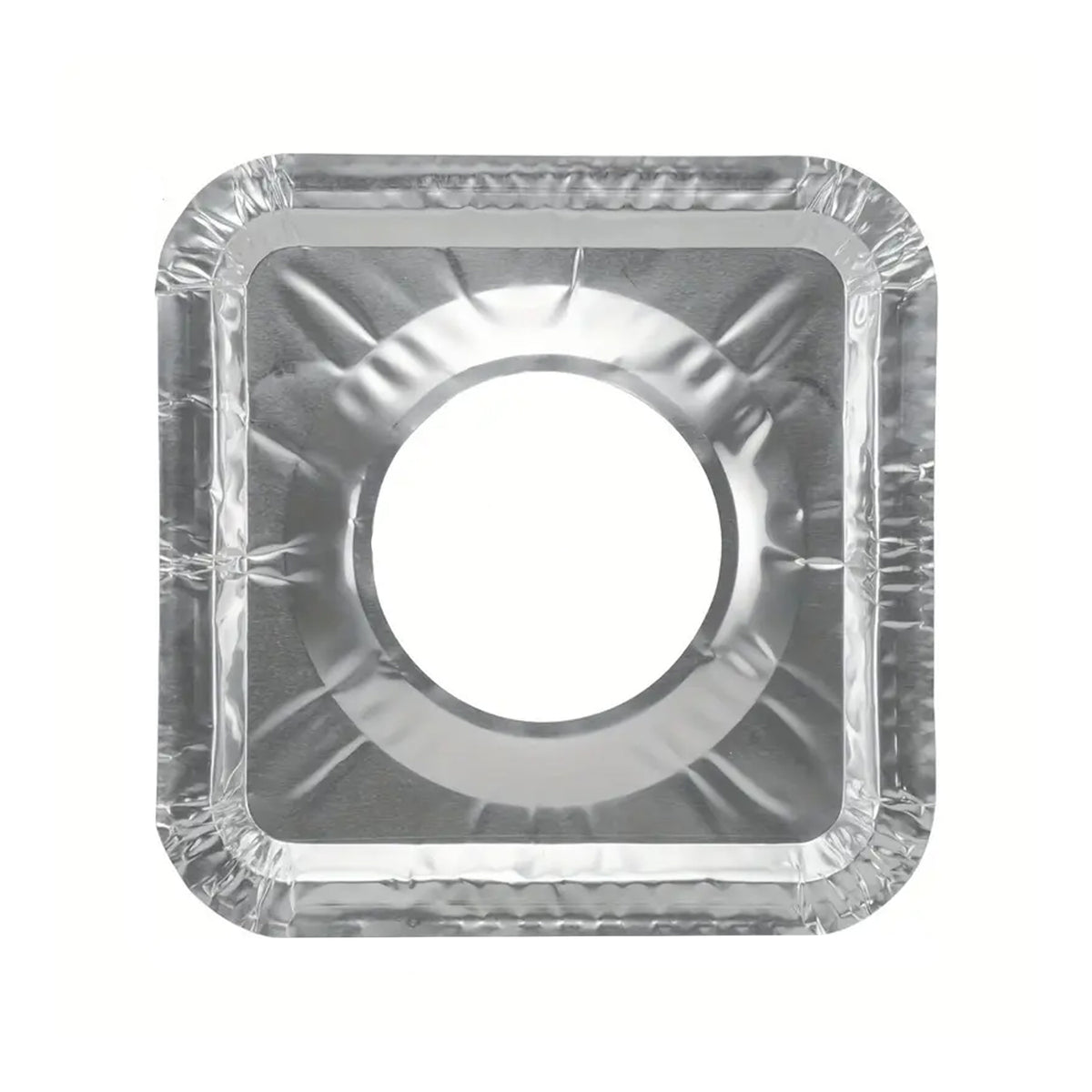 Aluminum Gas Stove Burner Protector Covers Reusable Non-Stick Foil Gas Range Protectors (10 Pc 23x23 Cm)