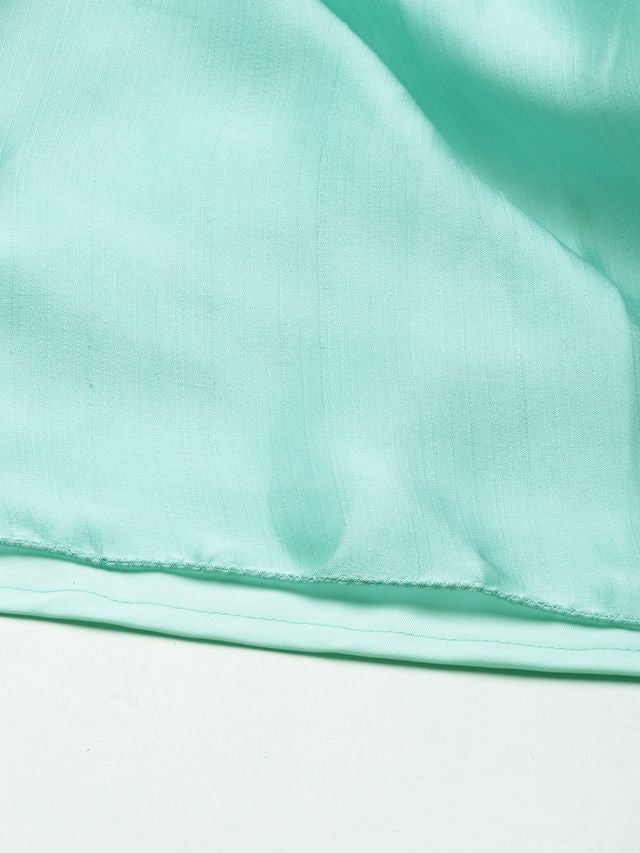 Bollywood Vogue Ready To Wear Light Sea Green Net Skirt Set