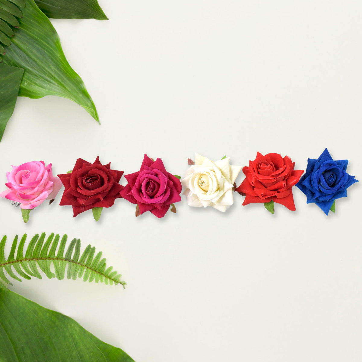 Colourful Flowing Flower Hair Pin (12 Pcs Set Mix Color) HP DD