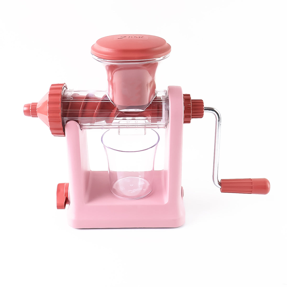 Apex Heavy-Duty Manual Hand Juicer Machine set for Fruits and Vegetables with Vacuum Lock Base Waste Separator