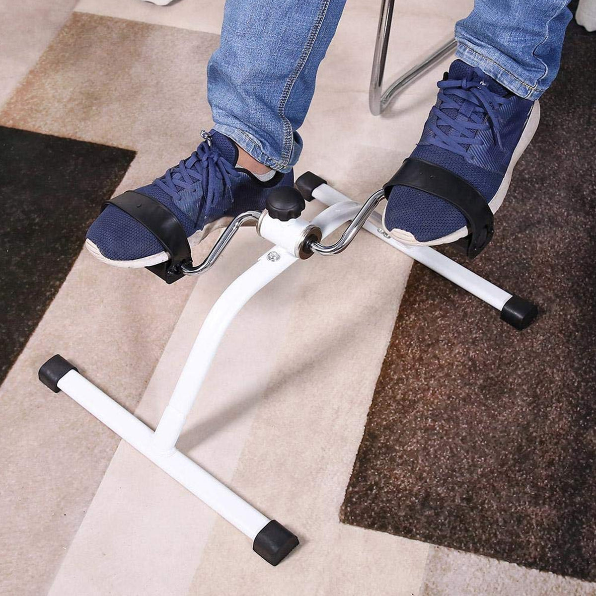 Mini Pedal Exerciser for Home Workout – Portable Fitness Cycle Machine for Legs &Arms Exercise, Physiotherapy, and Office Use (1 Pc)