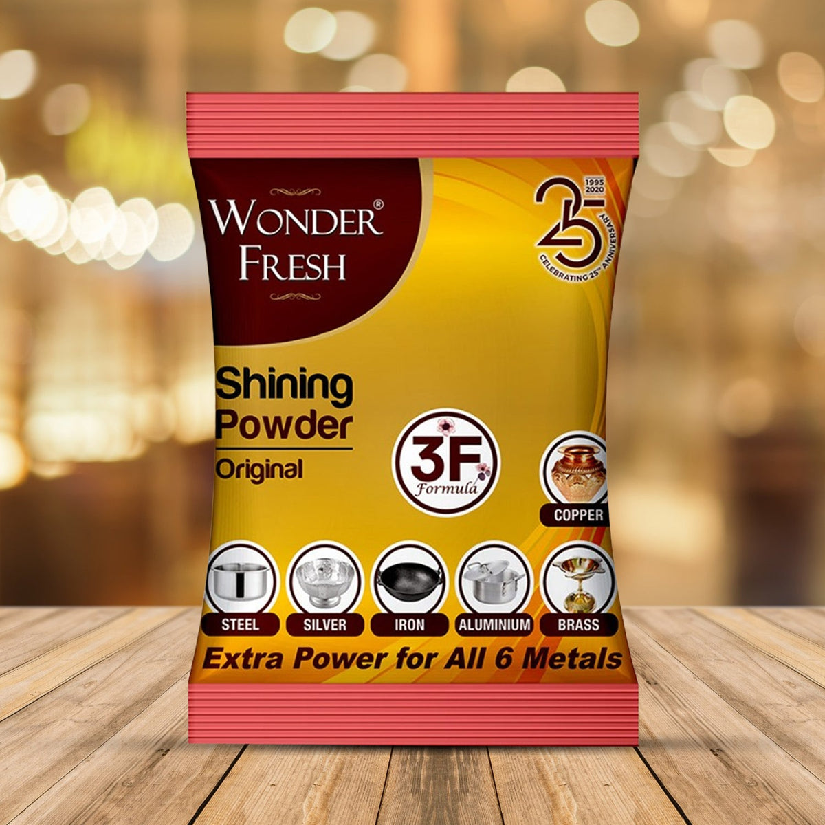 Shining Powder Cleans And Polishes Copper Brass Silver Aluminum Iron And Steel Removes Tarnish And Oxidation (200 Gm) HP DD