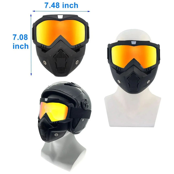 Motorcycle Goggles Off-road Helmet Goggles Windproof Glasses Goggles Mask (1 Pc) HP DD