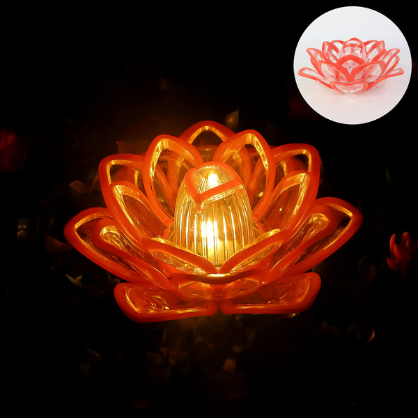 Decorative Lotus Shaped Led Candle Light (1 Pc)