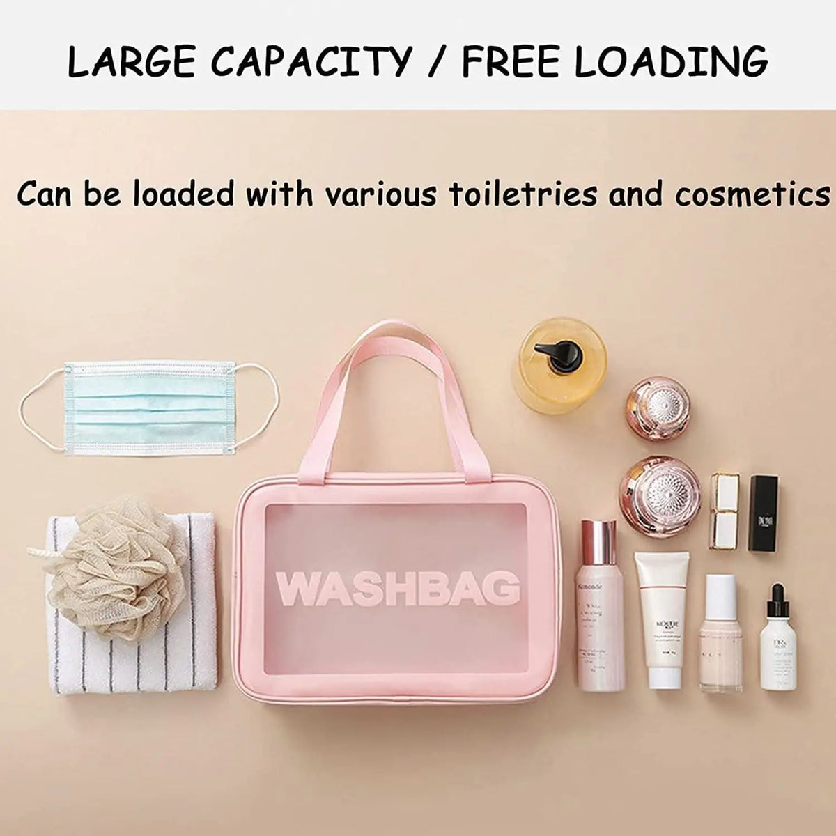 Set of 3 Cosmetic Pouches – Travel Makeup & Toiletry Bags HP DD