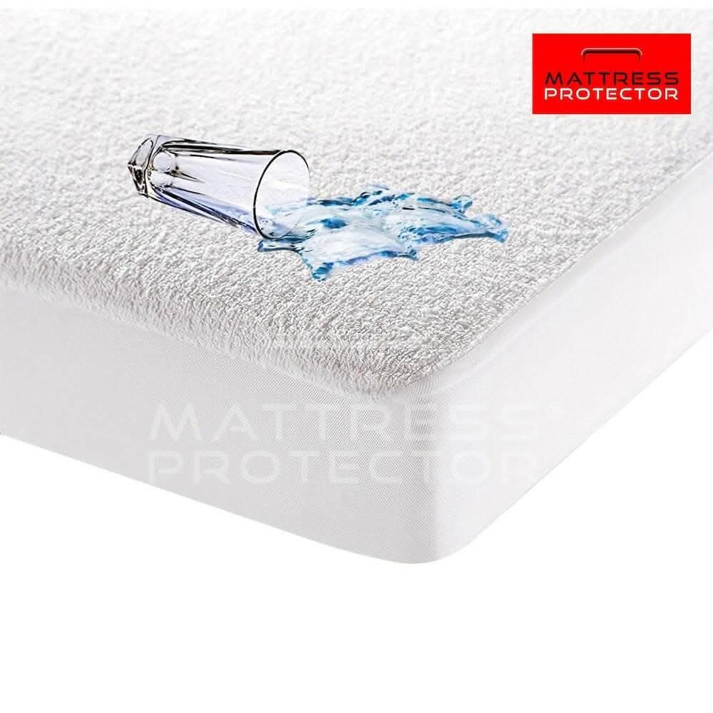 Mattress Protector White Waterproof Cover (75 x 48 inch) - HalfPe