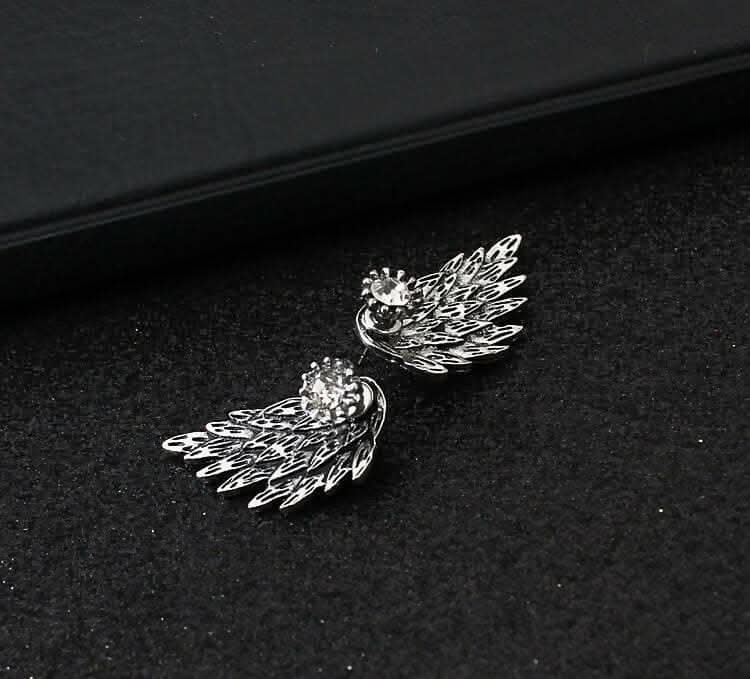 Pinapes angle-wings-design plain multi-color dangle earrings for women - HalfPe