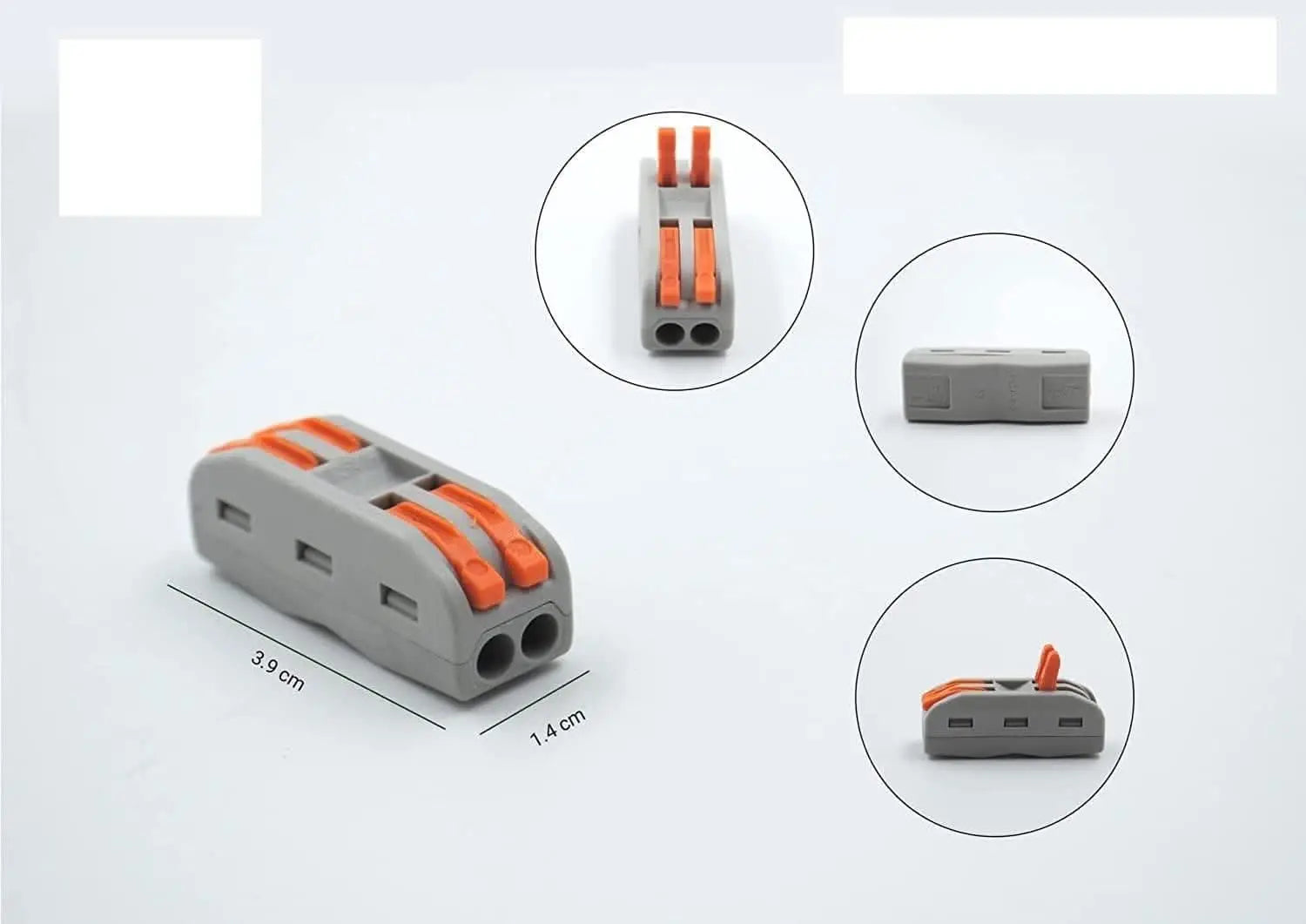 2 way heavy duty cable connector 25A (4 piece) - halfpeapp