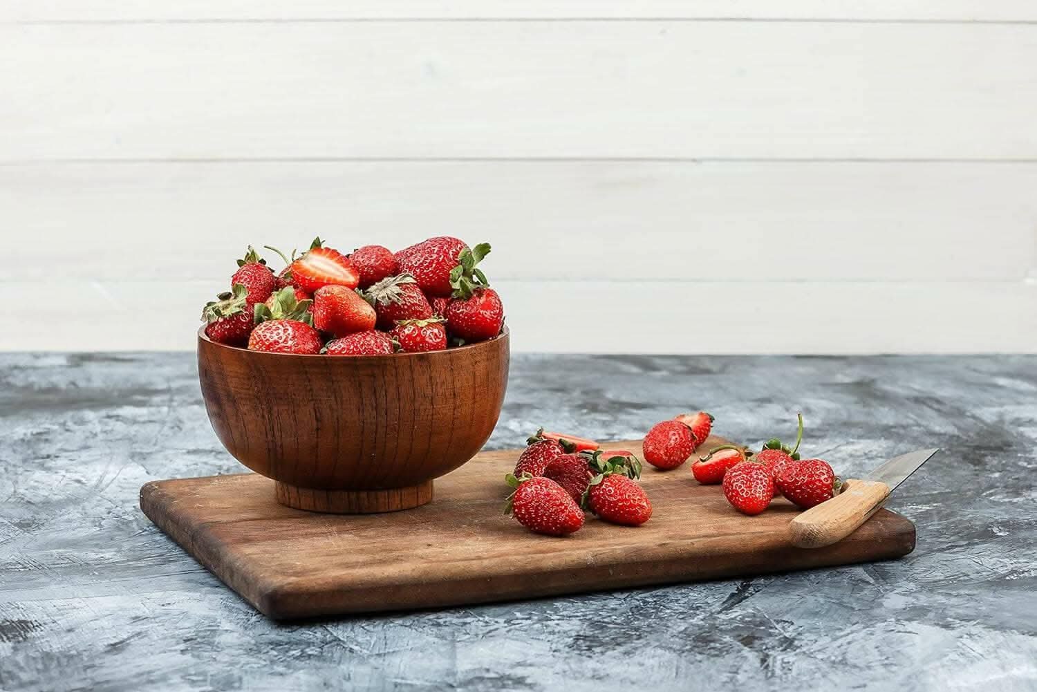 Santarms Wooden Serving Small Bowl dinnerware - HalfPe