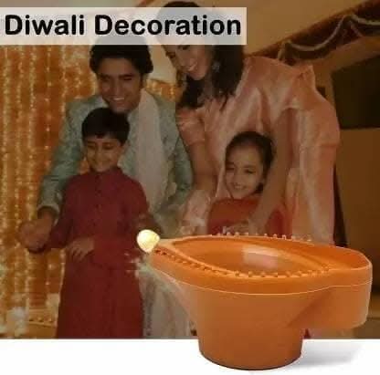 Water sensor Led Diya (Brown - Pack of 12) - HalfPe