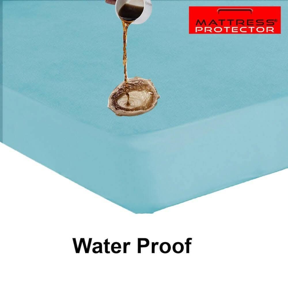 Mattress Protector Blue Bed Protector for King Size Bed (78 x 72 inch) - HalfPe