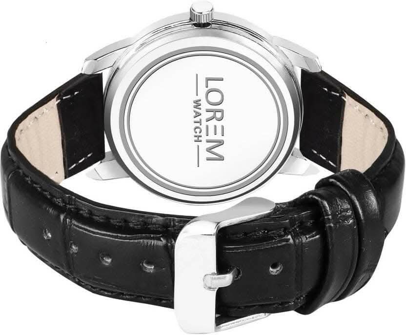 LOREM Black Stylish Dial Analog Watch For Women LR343 - HalfPe