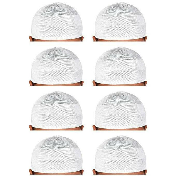 santarms Islamic Prayer Kufi Muslim Cap for Men (pack of 8) - HalfPe