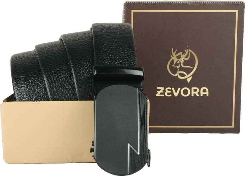 Formal Black Genuine Leather Belt - HalfPe
