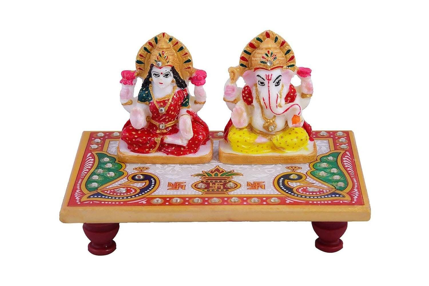 MANTOUSS Dry Fruits Diwali Pack/Diwali Dry Fruits Combo-1 Jar of Mix Dry Fruits+Chocolate Box+laxmi Ganesh chowki+Hand Decorated Diary Pen+Designer Flower tealight+Rangoli Colours+deepawali Card - HalfPe