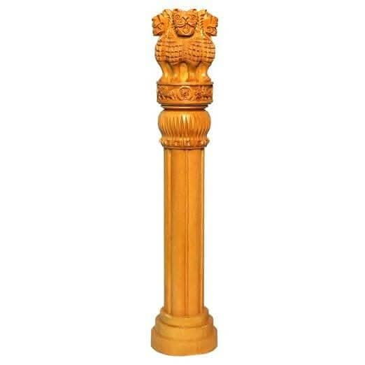 Santarms Wooden Ashoka Pillar (8 inch) - HalfPe