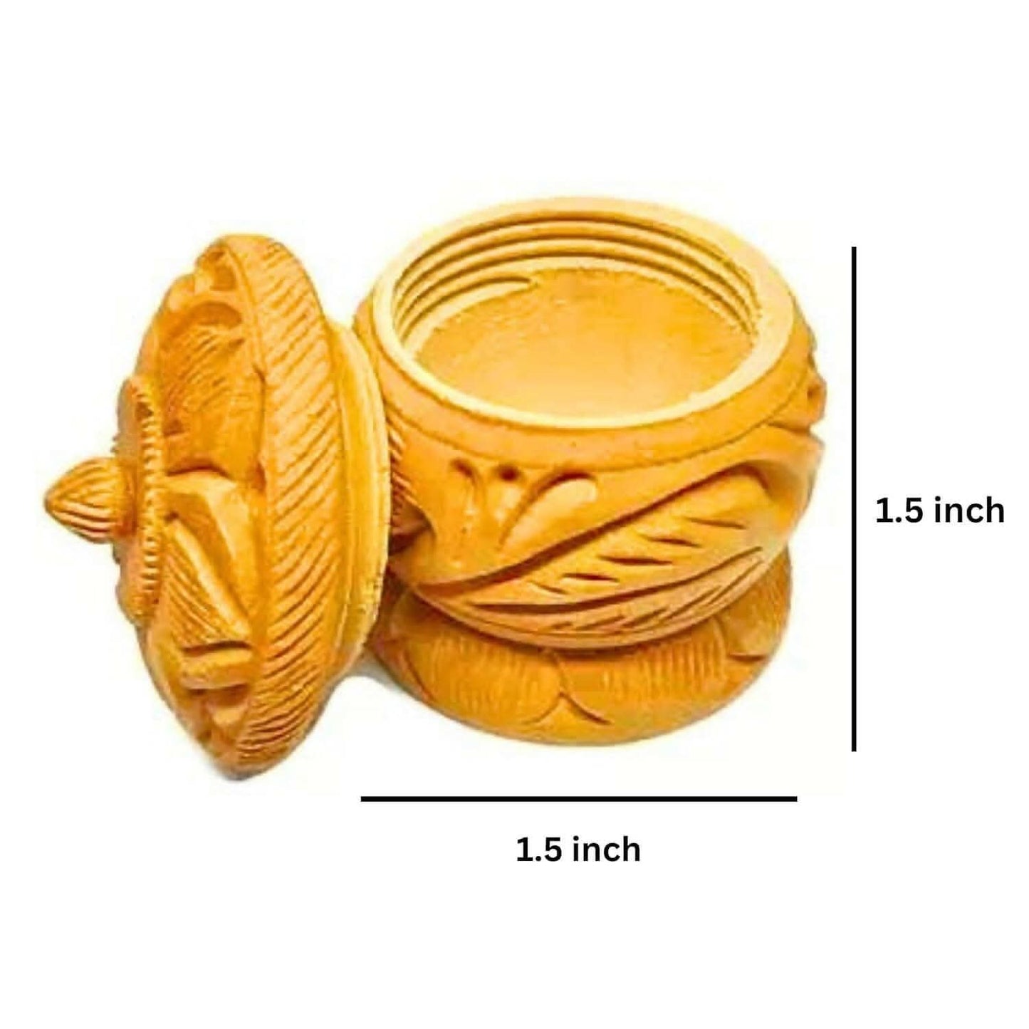 Santarms Wooden sindoor Box - HalfPe