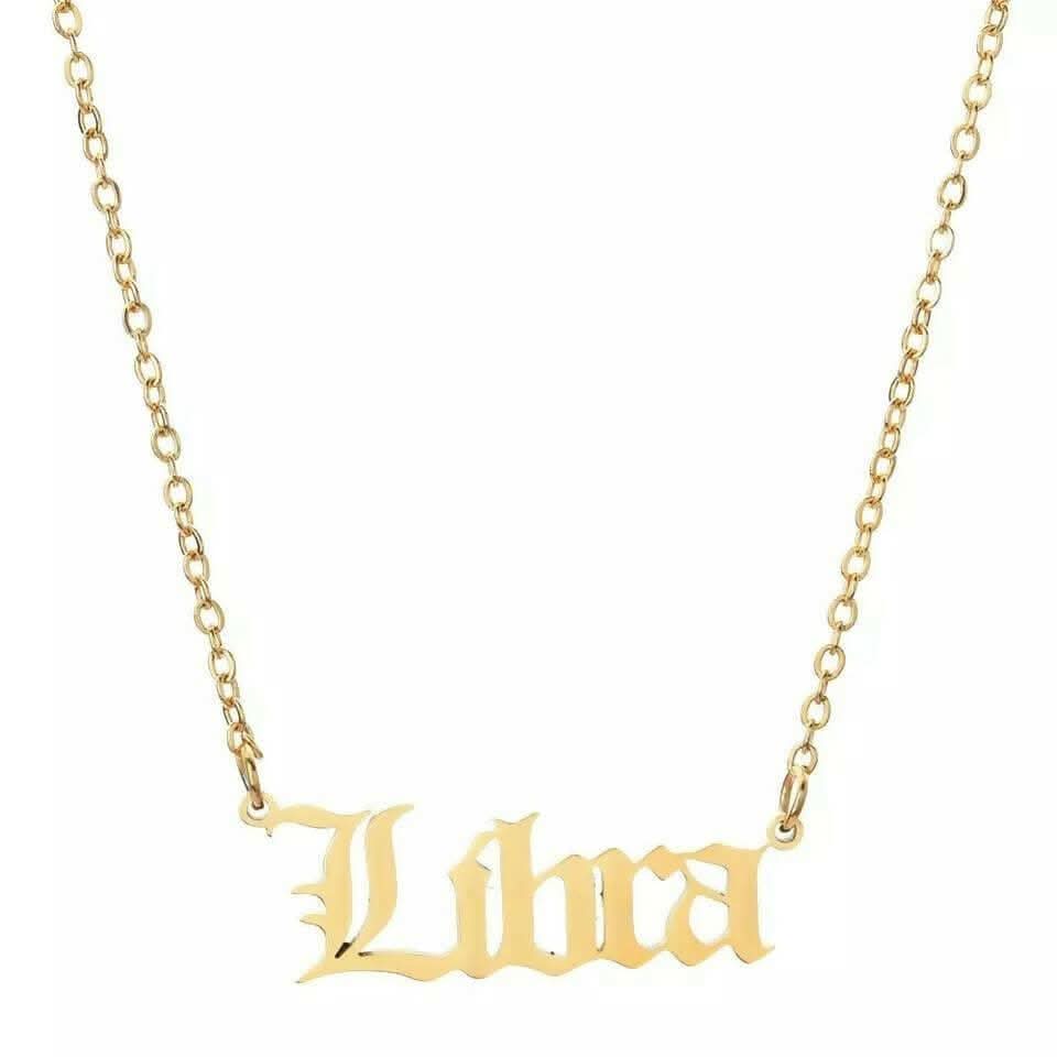 Pinapes Zodiac Pendant Symbol Zodiac Sign Necklace For Women & Girls - HalfPe