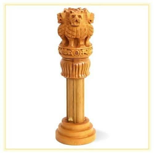 santarms Wooden Ashoka Pillar (Pack of 2) - HalfPe