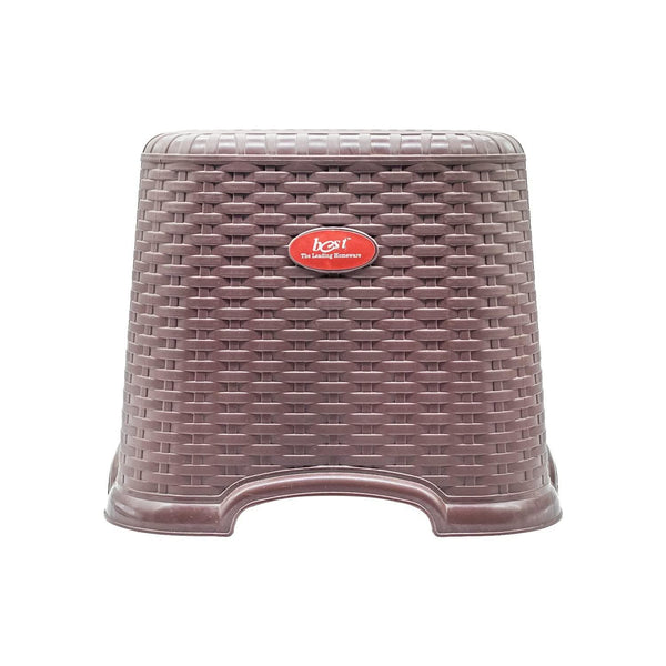 BB BACKBENCHERS Crown Plastic Stool ( brown ) - halfpeapp