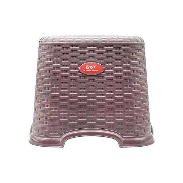 BB BACKBENCHERS Crown Plastic Stool ( brown ) - halfpeapp