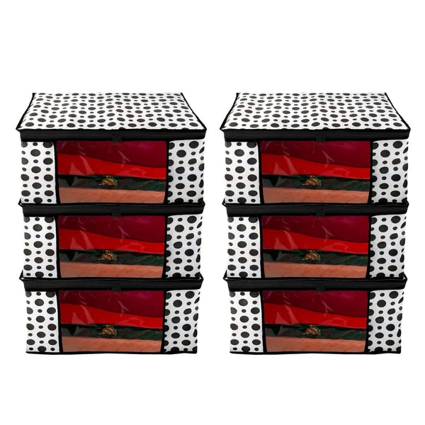 BB BACKBENCHERS Multipurpose Storage Bag ( pack of 6 , polka dot ) - halfpeapp