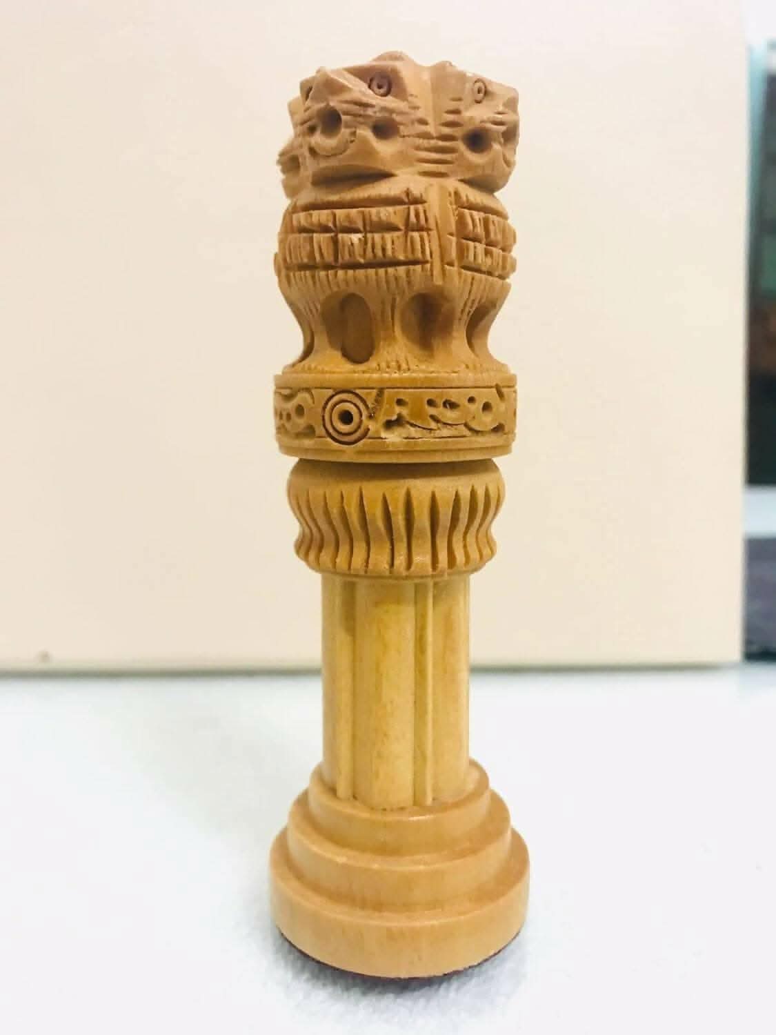 santarms Wooden Ashoka Pillar - HalfPe