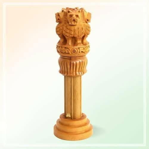 santarms Wooden Ashoka Pillar (Pack of 2) - HalfPe